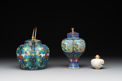 12 Chinese cloisonn&eacute; wares, 19/20th C.