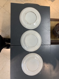 A Chinese Canton famille rose 62-piece Scottish market Ormiston armorial tea service, 19th C.