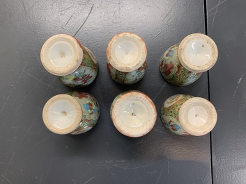 A Chinese Canton famille rose 62-piece Scottish market Ormiston armorial tea service, 19th C.