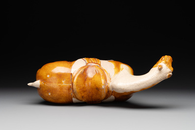 A Chinese sancai-glazed model of a horse, Tang