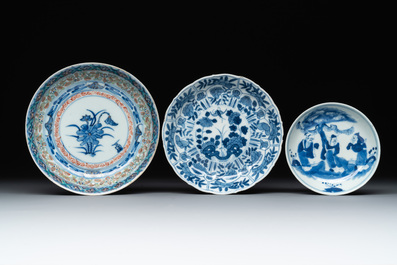 Ten Chinese blue and white wares, 19th C.