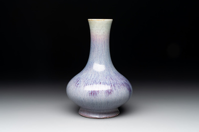 A Chinese flamb&eacute;-glazed bottle vase, Daoguang mark and of the period