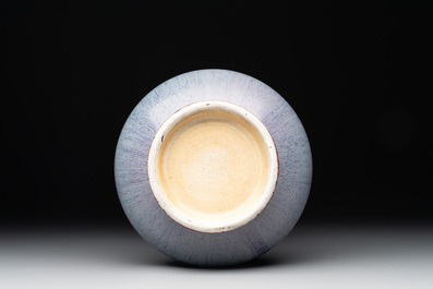 A Chinese flamb&eacute;-glazed bottle vase, Daoguang mark and of the period
