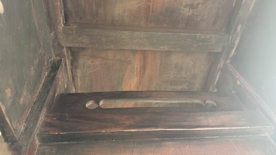 A Chinese hardwood recessed-leg altar table, 'qiaotouan', 19/20th C.