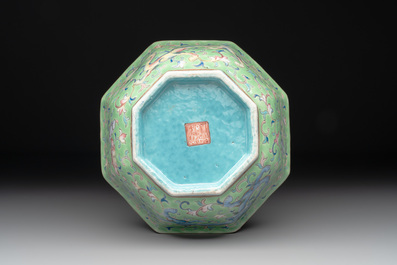 Two Chinese famille rose 'dragon' bowls, Tongzhi mark and of the period