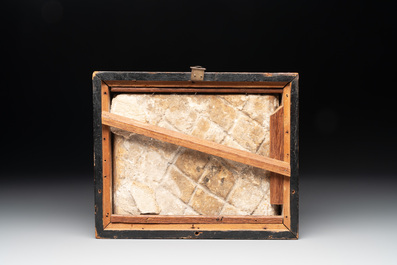 Five Islamic and Persian pottery tiles, 14/19th C.