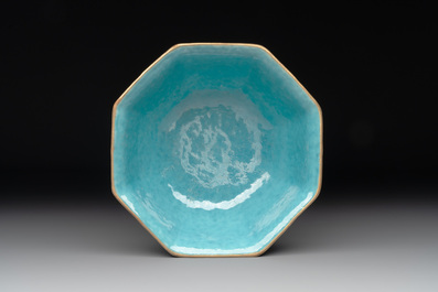 Two Chinese famille rose 'dragon' bowls, Tongzhi mark and of the period
