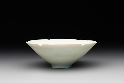 Two Chinese qingbai bowls and a plate, Song