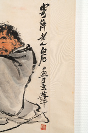Qi Baishi 齊白石 (1864-1957): 'Drunk man', ink and colour on paper