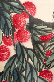 In the manner of Lou Shibai 娄师白 (1918-2010): 'Waxberries', ink and colour on paper