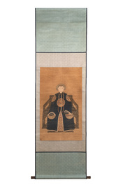 Chinese school: 'Portait of an imperial concubine', ink and colour on silk, Qing or later