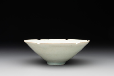 Two Chinese qingbai bowls and a plate, Song