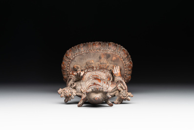 A fine Chinese agarwood Avalokiteshvara Padmapani, 18/19th C.