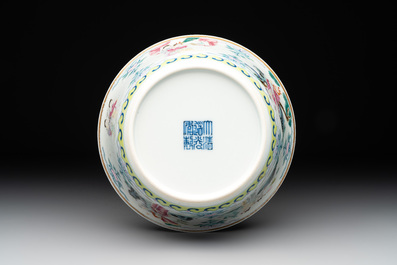 A Chinese famille rose 'divinities' bowl, Daoguang mark and of the period
