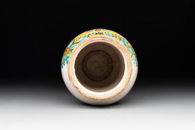 An Italian maiolica albarello, Deruta, ca. 1530