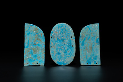An Egyptian turquoise-glazed composition winged scarab, Ptolemaic, 4th/1st C. B.C.