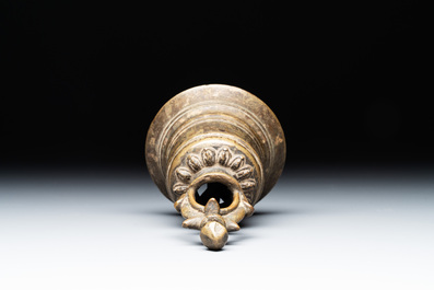 A bronze temple bell, Tibet or Nepal, 18/19th C.
