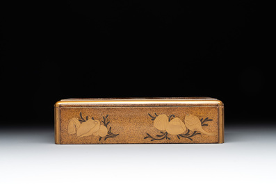 A Japanese lacquerware picnic set with two sake bottles, Meiji, 19th C.