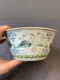 A Chinese famille rose 'divinities' bowl, Daoguang mark and of the period