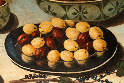 Italian School: Still life with fruits, oil on canvas, 19th C.
