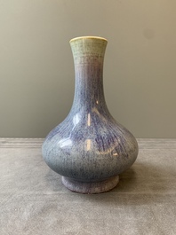 A Chinese flamb&eacute;-glazed bottle vase, Daoguang mark and of the period