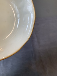 A pair of Chinese famille rose 'landscape' bowls, Daoguang mark and of the period