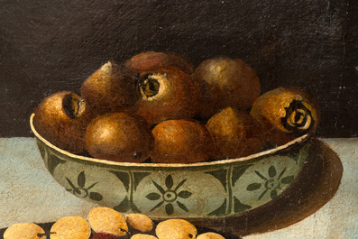 Italian School: Still life with fruits, oil on canvas, 19th C.