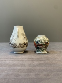 Five Chinese miniature vases, 19/20th C.