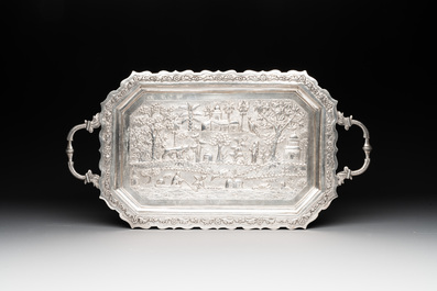 Eight silverwares, primarily South- and Southeast Asia, 19/20th C.