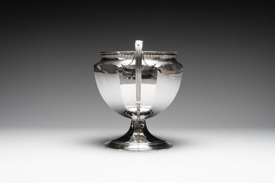 A gilt silver trophy-form vase, Julius Herz, Germany, late 19th/early 20th C.