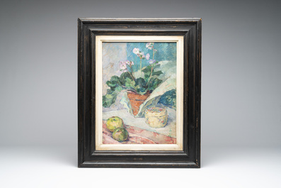 Pān Yuliang 潘玉良 (1899-1977): 'Still life', oil on board