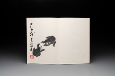 Three albums: Mohan 墨翰, after Qi Baishi and anonymous, Rong Bao Zhai studio, Beijing, 1952