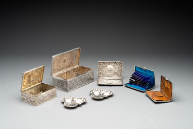 Seven silverwares, primarily England, 19/20th C.