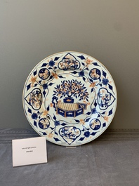 A Chinese Imari-style dish with a Johanneum mark, ex-collection of August the Strong, Kangxi