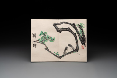 Three albums: Mohan 墨翰, after Qi Baishi and anonymous, Rong Bao Zhai studio, Beijing, 1952
