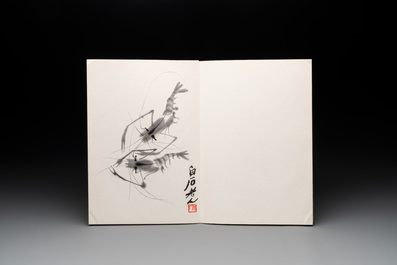 Three albums: Mohan 墨翰, after Qi Baishi and anonymous, Rong Bao Zhai studio, Beijing, 1952