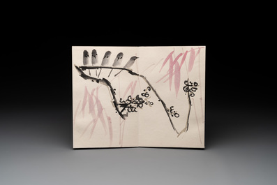 Three albums: Mohan 墨翰, after Qi Baishi and anonymous, Rong Bao Zhai studio, Beijing, 1952