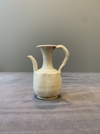 A Chinese miniature 'ding' lobed ewer, Southern Song