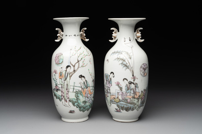 15 Chinese famille rose, qianjiang cai and monochrome wares, 19/20th C.