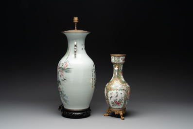 15 Chinese famille rose, qianjiang cai and monochrome wares, 19/20th C.