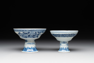 22 Chinese blue and white wares, 19/20th C.