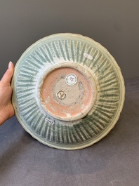 12 Thai celadon dishes from the Royal Nanhai cargo, Sten Sj&ouml;strand collection, 15/16th C.
