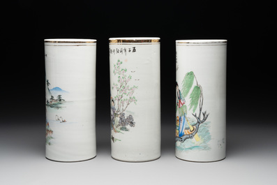 15 Chinese famille rose, qianjiang cai and monochrome wares, 19/20th C.