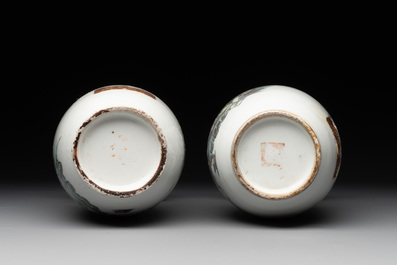 15 Chinese famille rose, qianjiang cai and monochrome wares, 19/20th C.