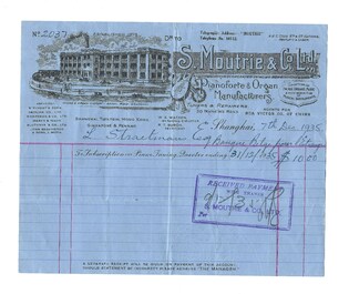 11 bulletins about the Cathay Hotel, a report of the Sino-Belgian Friendship Association and a pass book of Shanghai General Supply Co., 20th C.