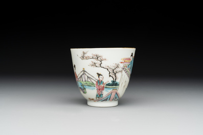 A fine Chinese famille rose 'Xi Xiang Ji' cup, Yongzheng