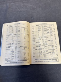 11 bulletins about the Cathay Hotel, a report of the Sino-Belgian Friendship Association and a pass book of Shanghai General Supply Co., 20th C.