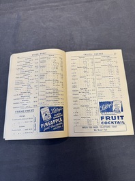 11 bulletins about the Cathay Hotel, a report of the Sino-Belgian Friendship Association and a pass book of Shanghai General Supply Co., 20th C.