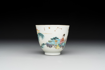 A fine Chinese famille rose 'Xi Xiang Ji' cup, Yongzheng