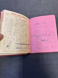 11 bulletins about the Cathay Hotel, a report of the Sino-Belgian Friendship Association and a pass book of Shanghai General Supply Co., 20th C.